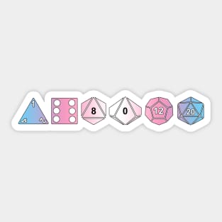 Trans Pride Polyhedrals Sticker